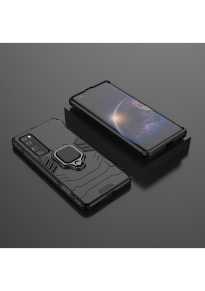 Huawei Nova 7 Pro 360 &deg; Dönen Halka Kickstand Askeri Damla Kapak (Yurt Dışından) indirimleri