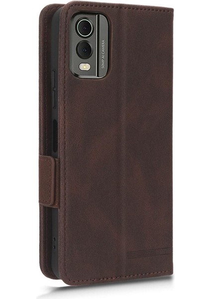 Nokia C32 Deri Folio Flip Case Için Kılıf Tam Koruma Koruyucu (Yurt Dışından)