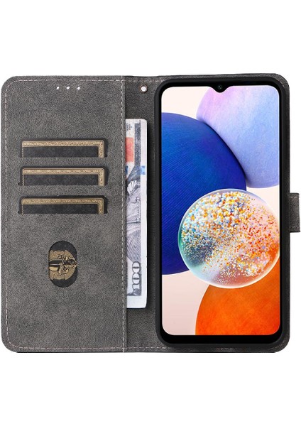 Samsung Galaxy A15 Için Kılıf 4g/5g Kart Yuvaları Kapak Pu Deri Flip Folio (Yurt Dışından)