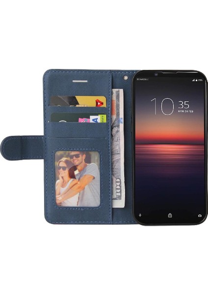 Sony Xperia1 Ii Pu Deri Flip Kart Yuvası Standı ile Folio Kılıf (Yurt Dışından)