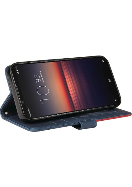 Sony Xperia1 Ii Pu Deri Flip Kart Yuvası Standı ile Folio Kılıf (Yurt Dışından)