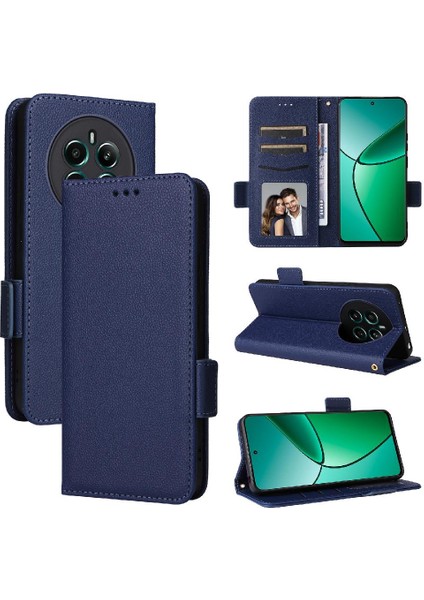Realme 12 Artı 5g Pu Deri Manyetik Cüzdan Yan Toka Kartı (Yurt Dışından) fiyatları