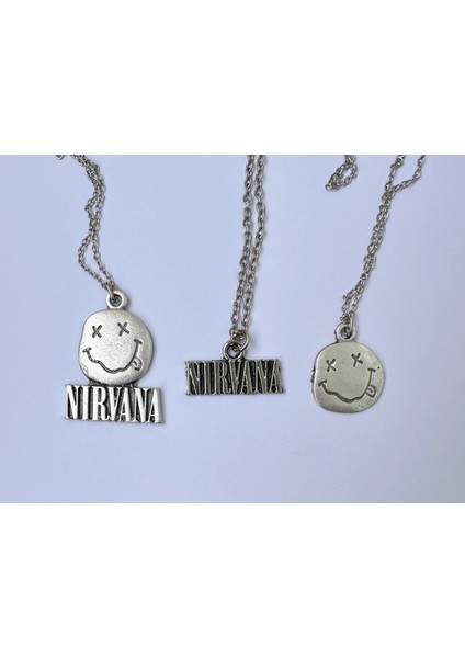 Nirvana Smile Bff 3lü Rock Metal Grup Zincir Kolye PYTKZN0K0LY158