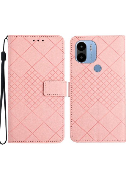 Xiaomi Redmi A1 Için Flip Case/a2 ile El Kayışı Manyetik Kapak Kart Pu (Yurt Dışından)