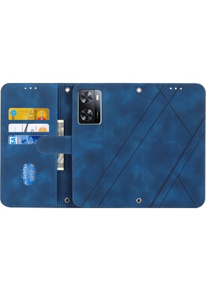 Oppo Için Filp Durumda A57 4G/A77 4G/A77S/A57S/A57E Kickstand Pu Deri Kapak (Yurt Dışından)