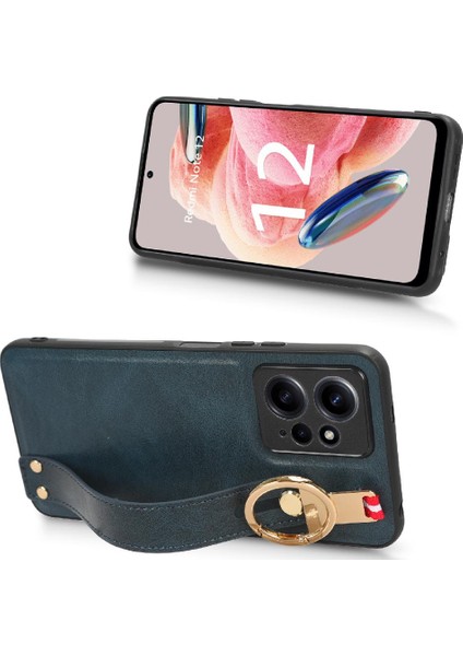 Xiaomi Redmi Için Not 12 4g Bilek Kayışı Premium Pu Deri Kılıf (Yurt Dışından) fırsatları