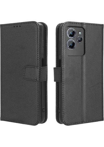 Oukitel C32 Kapak Kart Tutucu Kickstand Manyetik Cüzdan Için Kılıf (Yurt Dışından)
