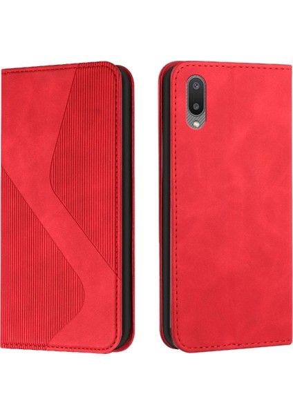 Samsung Galaxy A02 Için Kılıf Folio Kapak Pu Deri Kart Yuvaları Tutucu Cüzdan (Yurt Dışından)