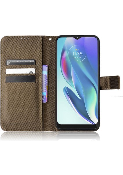 SZY Market Motorola Moto G50 5g Manyetik Cüzdan Kickstand Kapak Kart Tutucu (Yurt Dışından)