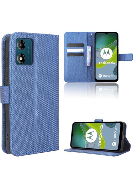 Motorola Moto E13 4g Manyetik Cüzdan Kart Tutucu Kapak Kickstand (Yurt Dışından)