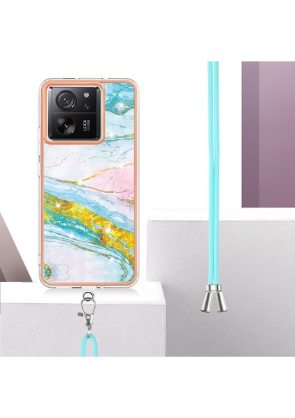 Xiaomi 13T/13T Pro Anti-Scratch Yumuşak Tampon Mermer Crossbody (Yurt Dışından) modelleri