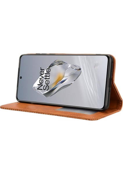 Oneplus 12 5g Manyetik Kapatma Pu Deri Cüzdan Için Kılıf (Yurt Dışından)