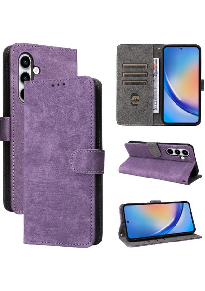 Samsung Galaxy A35 5g Flip Folio Cüzdan Pu Deri Kart Yuvaları (Yurt Dışından)