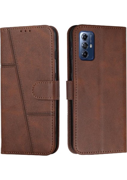 Motorola Moto G Oynamak Için Kılıf 4g 2024 Darbeye Kapak Çevirin Kart Tam Pu (Yurt Dışından)