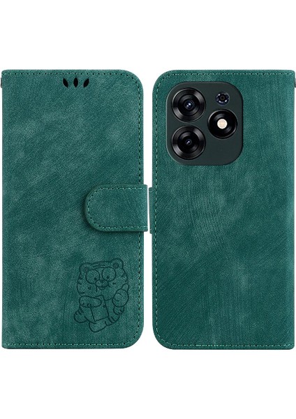 Tecno Spark 10 Pro Için Kılıf Cüzdan Kılıf Flip Folio Tutucu Kapak Kabartmalı (Yurt Dışından)