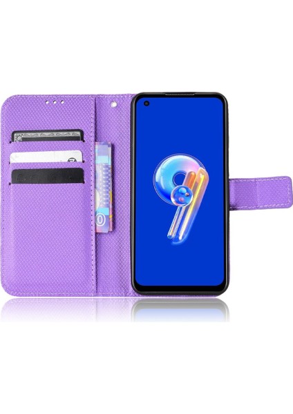 Asus Zenfone 9 Için Kılıf Manyetik Cüzdan Kart Tutucu Kickstand Kapak (Yurt Dışından)