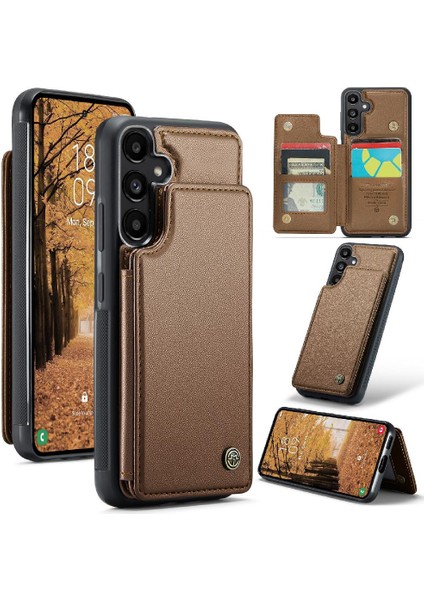 Samsung Galaxy Caseme 5g Pu Deri Ince Darbeye Dayanıklı Caseme Cüzdan Kılıf (Yurt Dışından)