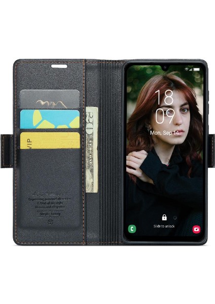 SZY Market Samsung Galaxy A15 Için Caseme Durumda 4g/5g Cüzdan Kılıf Kart Yuvası Kickstand (Yurt Dışından)