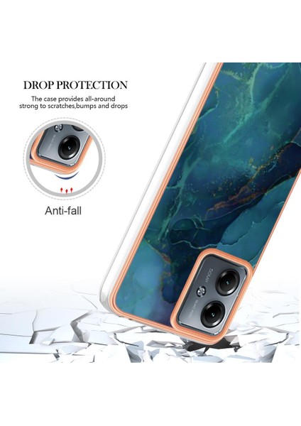 Motorola Moto G14 Tampon Tpu Darbeye Silikon Mermer ile Uyumlu (Yurt Dışından) fiyatları