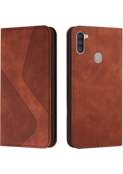 Samsung Galaxy A11/M11 Folio Flip Kart Yuvaları Tutucu Manyetik Pu (Yurt Dışından)