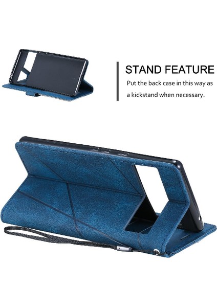 Google Piksel 7 Pro Kart Tutucu Için Kılıf Kickstand Cüzdan Flip Folio Pu (Yurt Dışından)
