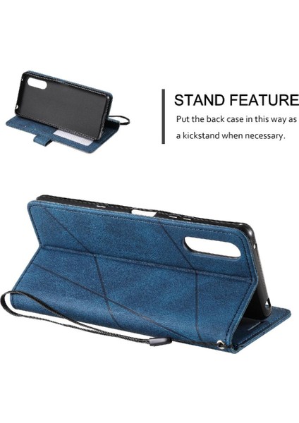 Sony Xperia 1V 2023 Için Manyetik Kart Tutucu Kickstand Pu Deri Kılıf (Yurt Dışından)