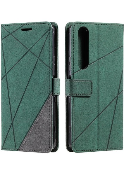 SZY Market Sony Xperia 1 Iıı Pu Deri Darbeye Dayanıklı Manyetik Kart Tutucu Flip Case (Yurt Dışından)