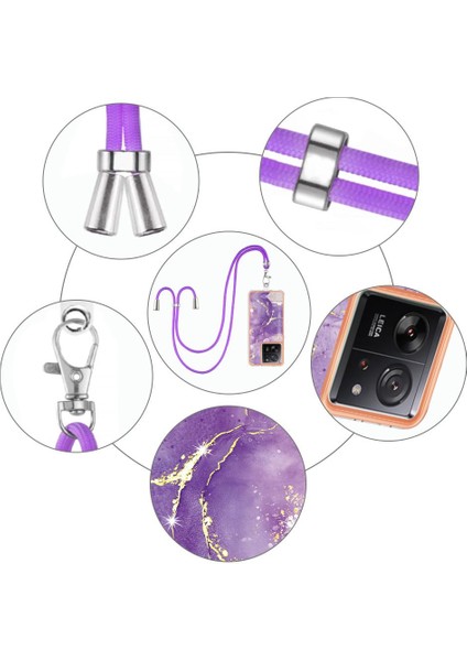 Xiaomi 13T/13T Pro Anti-Scratch Yumuşak Tampon Mermer Crossbody (Yurt Dışından) indirimleri