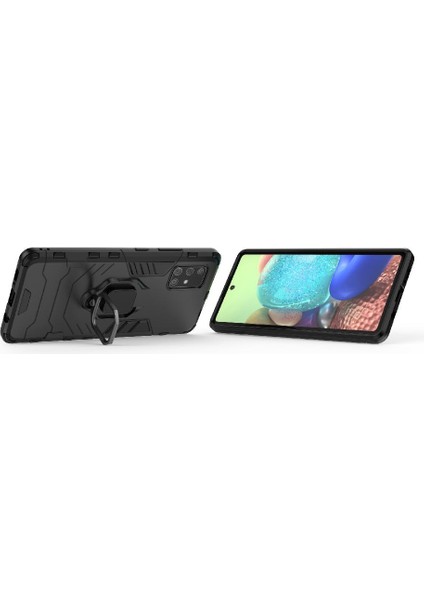 Samsung Galaxy A71 5g Darbeye Kapak Için Kılıf 360 &deg; Dönen Halka Askeri (Yurt Dışından) fiyatları