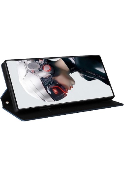 Nubia Kırmızı Sihirli 9 Pro Artı Kart Yuvaları Için Kılıf Tutucu Cüzdan Manyetik Pu (Yurt Dışından)