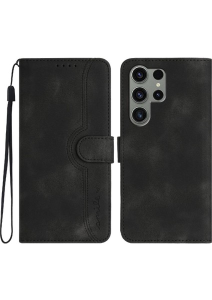 Samsung Galaxy S24 Ultra Kılıf Premium Pu Dahili Mıknatıs ile Uyumlu (Yurt Dışından)
