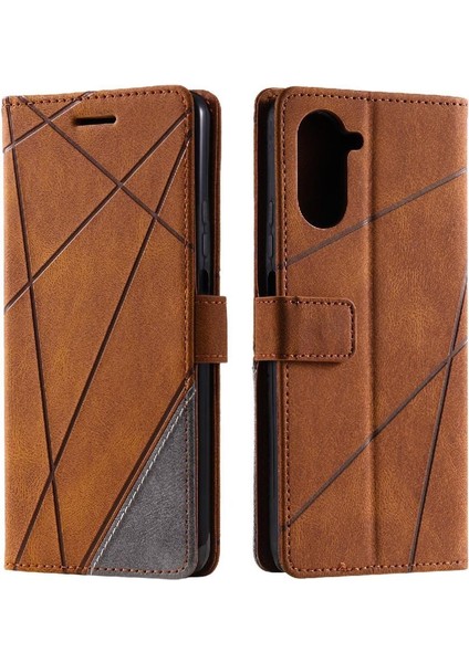 Realme 10 Pro 5g Pu Deri Manyetik Kart Tutucu Kickstand Cüzdan Için Kılıf (Yurt Dışından)
