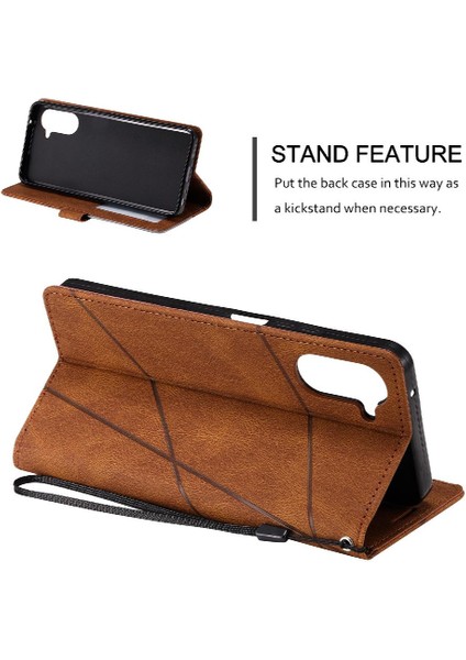 Realme 10 Pro 5g Pu Deri Manyetik Kart Tutucu Kickstand Cüzdan Için Kılıf (Yurt Dışından)