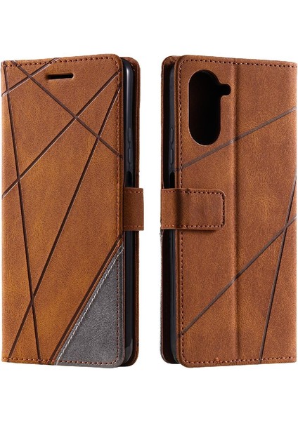 Realme 10 Pro 5g Pu Deri Manyetik Kart Tutucu Kickstand Cüzdan Için Kılıf (Yurt Dışından)