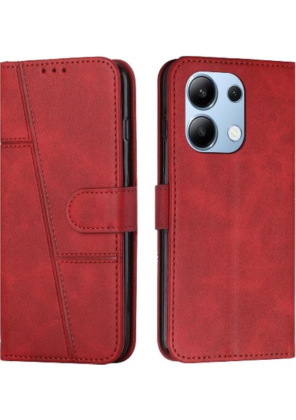 Xiaomi Redmi Için Not 13 4g Yan Toka Pu Deri Darbeye Çevir (Yurt Dışından)