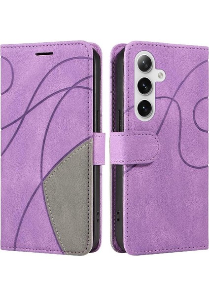 Samsung Galaxy S24 Artı Pu Deri Flip Folio Kılıf Kart Yuvası ile (Yurt Dışından)