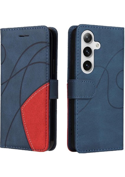 Samsung Galaxy S24 Artı Pu Deri Flip Folio Kılıf Kart Yuvası ile (Yurt Dışından)
