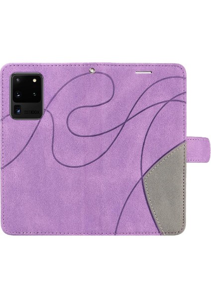 Samsung Galaxy S20 Ultra Pu Deri Flip Folio Kılıf Için Iki Renkli (Yurt Dışından) fiyatları