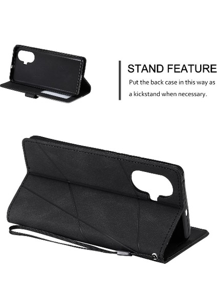 Realme 10 Pro Artı Kart Tutucu Için Kılıf Kickstand Cüzdan Flip Folio Pu (Yurt Dışından)