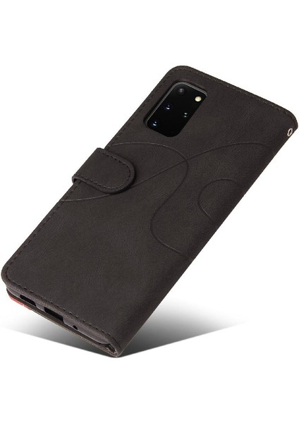 Samsung Galaxy S20 Artı Kart Yuvası Standı ile Iki Renkli Dikiş (Yurt Dışından)