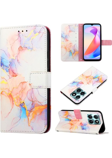 Onur X6A Kickstand Cüzdan Pu Deri Mermer Desen Için Kılıf (Yurt Dışından) indirimleri