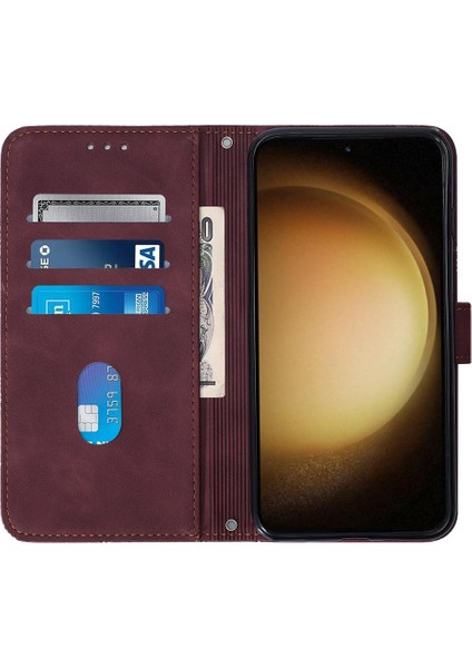 SZY Market Samsung Galaxy S24 5g Flip Folio Kitap Koruyucu Kredi Kartı Pu (Yurt Dışından)