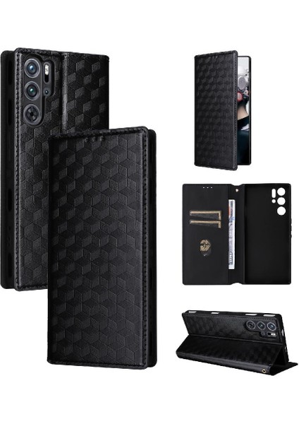Nubia Kırmızı Sihirli 9 Pro Artı Kart Yuvaları Için Kılıf Tutucu Cüzdan Manyetik Pu (Yurt Dışından)