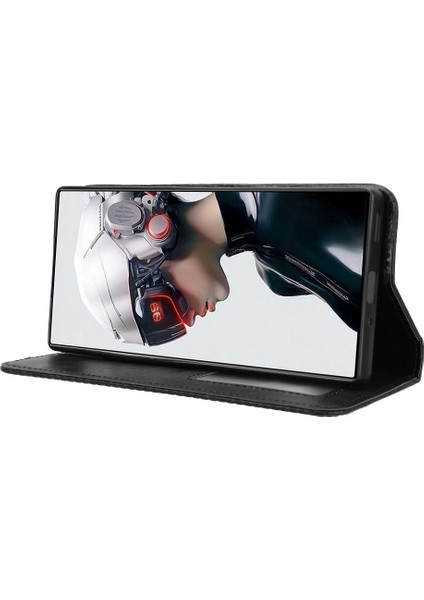 Zte Nubia Kırmızı Sihirli 9 Pro/pro Artı Cüzdan Pu Deri Manyetik (Yurt Dışından)