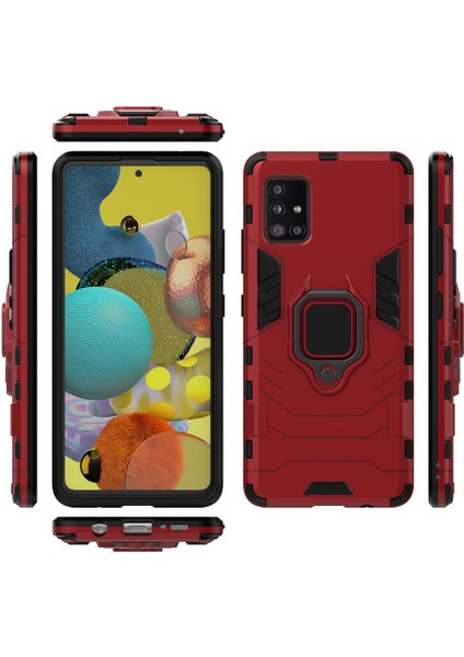 Samsung Galaxy A51 5g Darbeye Kapak Kickstand Askeri Damla (Yurt Dışından) modelleri