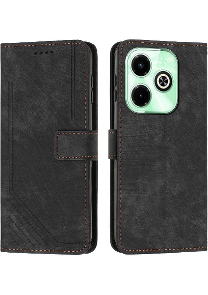 Infinix Sıcak 40I Darbeye Kapak Kapak Için Kılıf Yan Toka Kart Pu (Yurt Dışından)