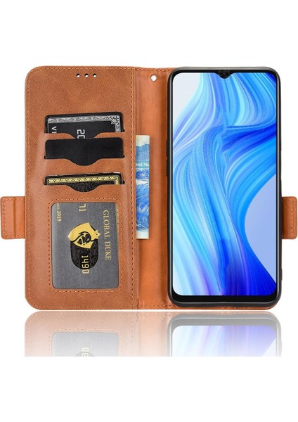 Realme V20 Flip Kapak Pu Deri Görüntüleme Standı Cüzdan 3 Kart (Yurt Dışından) fırsatları