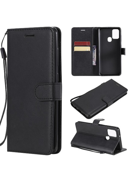 Kart Yuvası ile Samsung Galaxy A21S Için Flip Case Iş Cüzdan Telefon (Yurt Dışından)