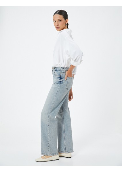 Uzun Düz Paça Kot Pantolon Cepli - Nora Longer Straight Jeans fiyatları