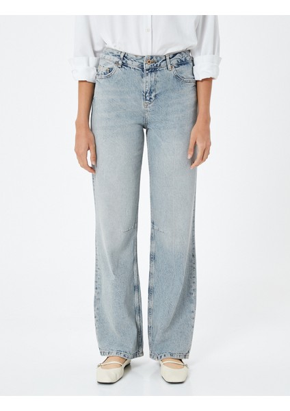 Uzun Düz Paça Kot Pantolon Cepli - Nora Longer Straight Jeans modelleri